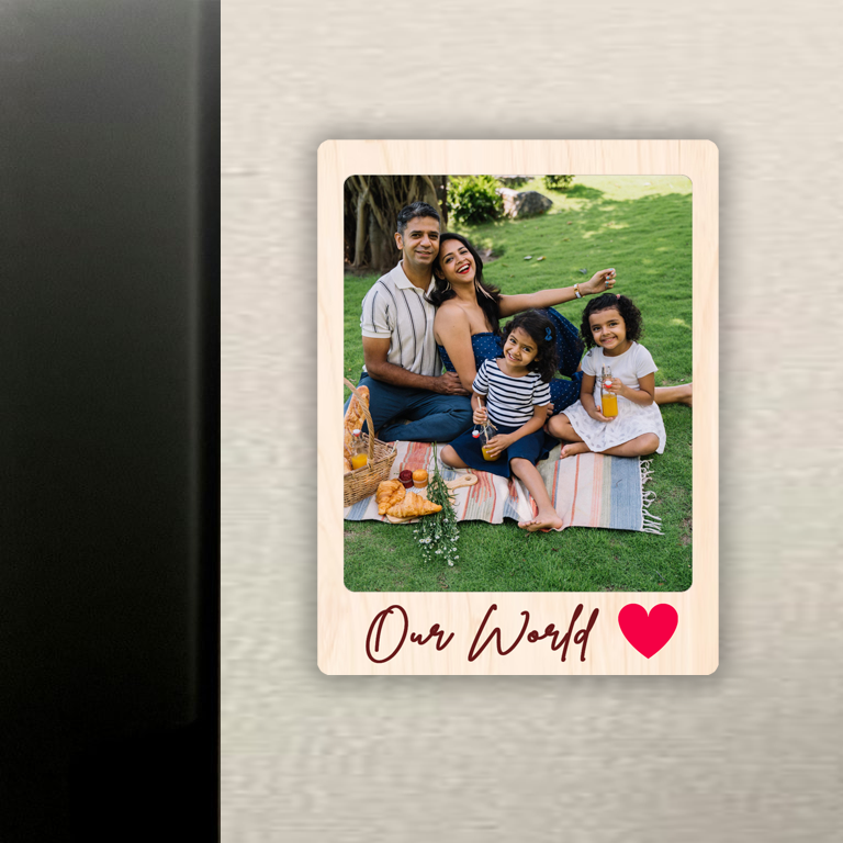 Personalised Magnet |Our World|