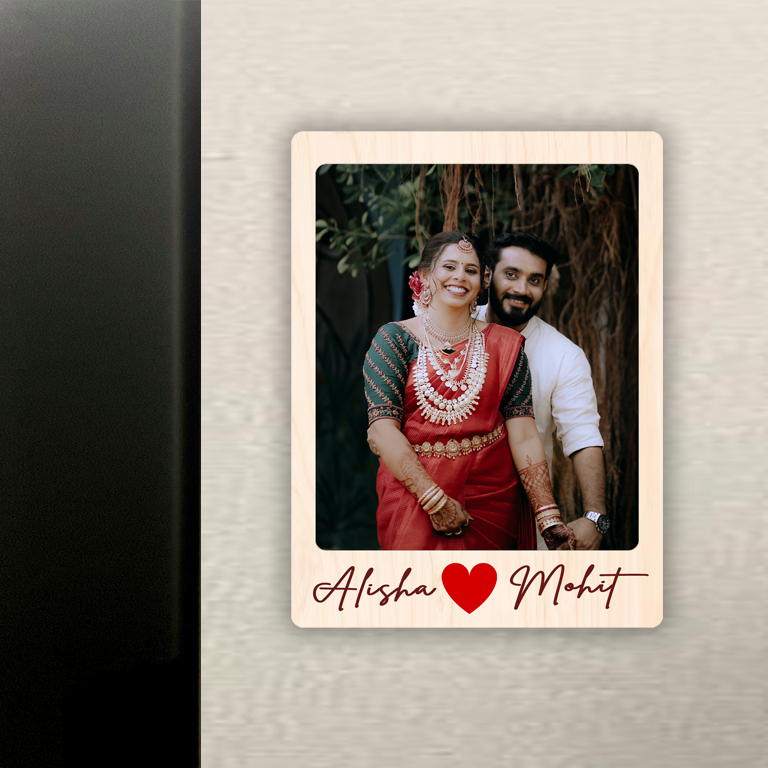 Personalised Magnet |Customised Couple Name Magnet|
