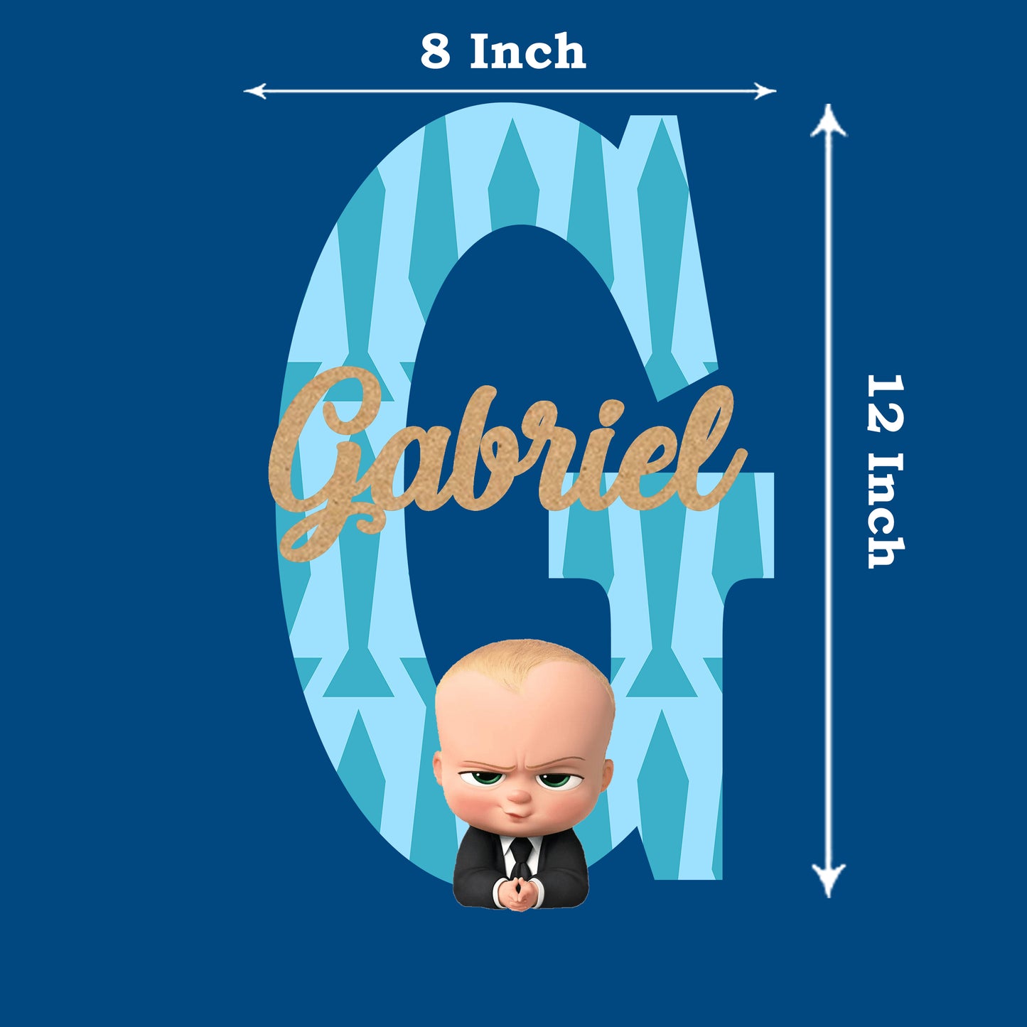 Boss Baby Theme Name Plate