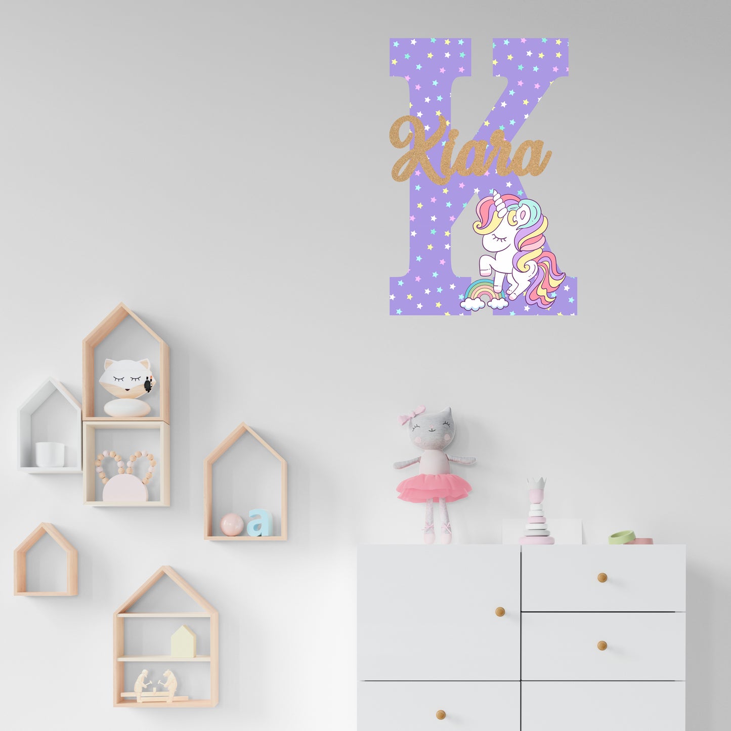 Unicorn Theme Name Plate