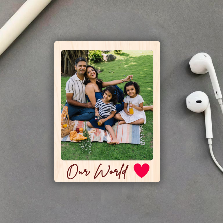 Personalised Magnet |Our World|