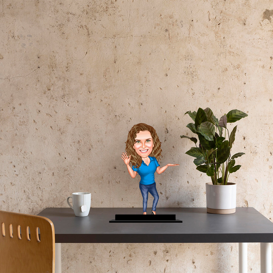 Personalised Female Caricature