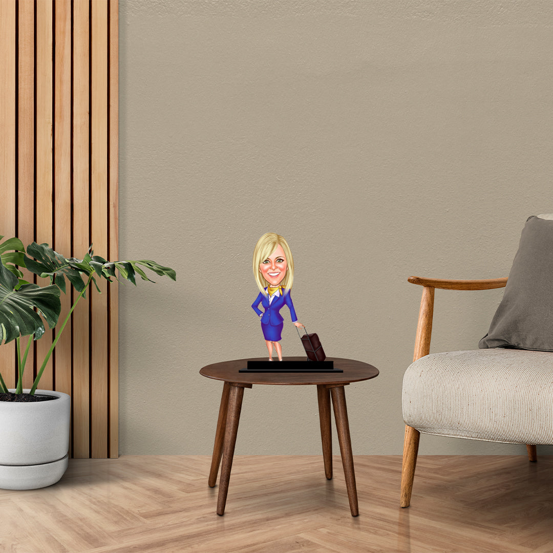 Air Hostess Caricature