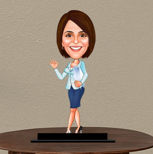 Female Professor Caricature