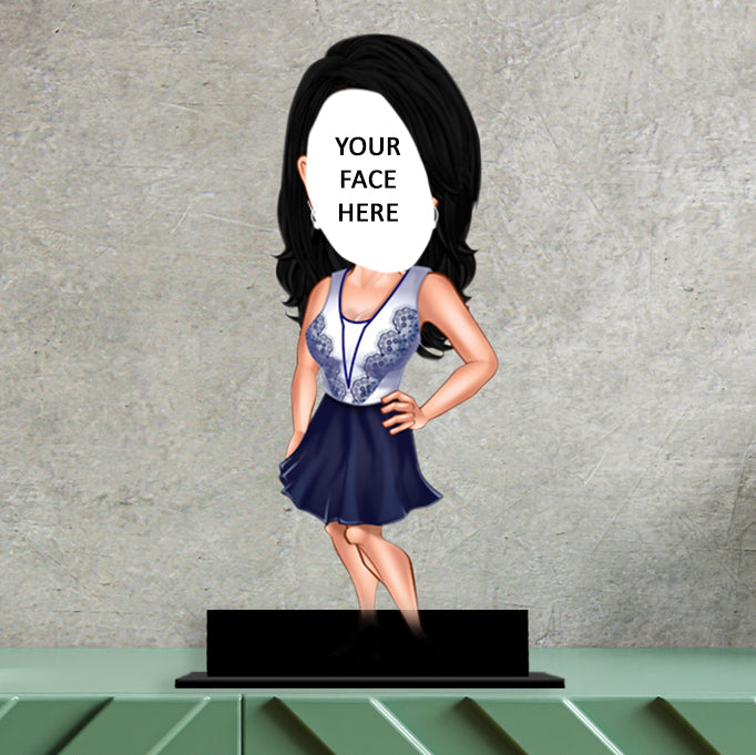 Personalsied Female Caricature