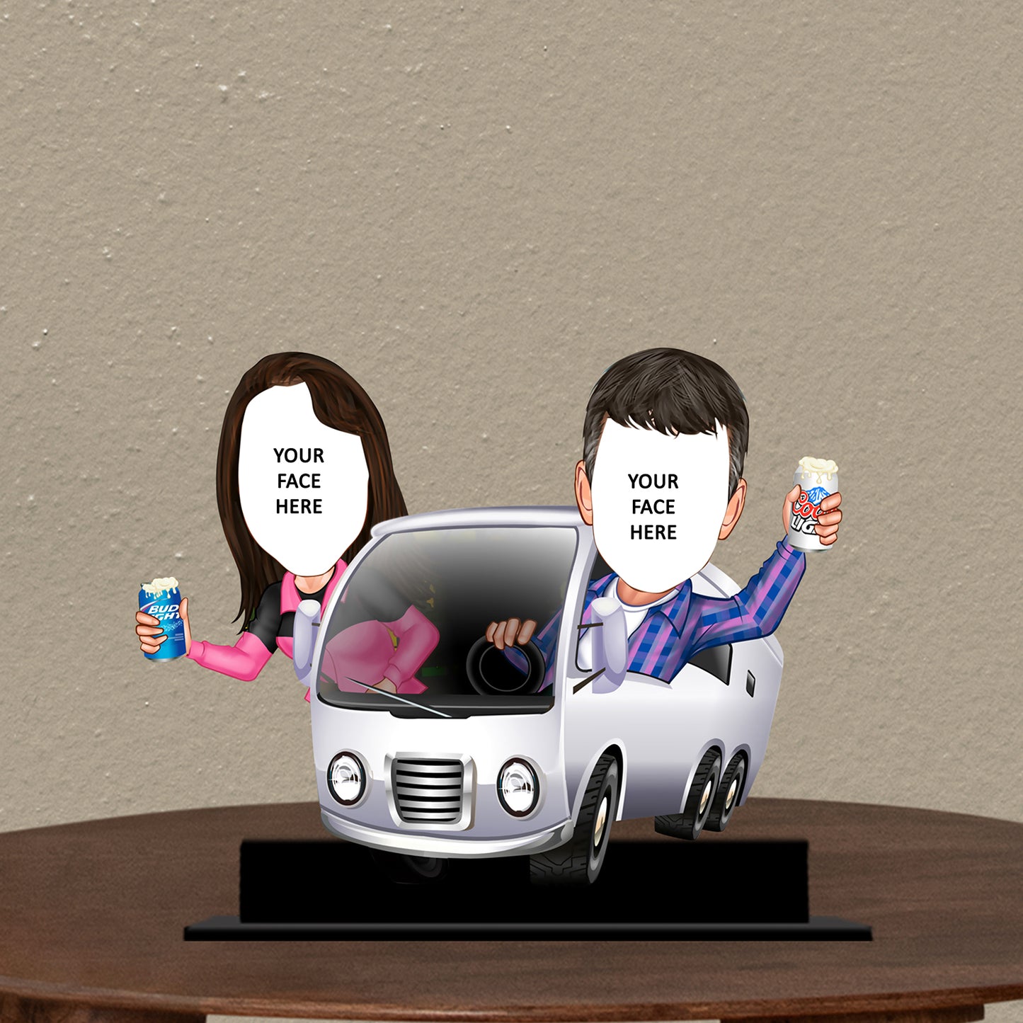 Traveller Couple Caricature