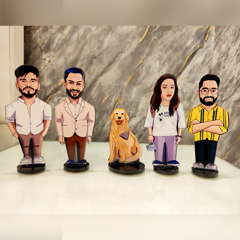 Family of 5 Illustration Miniature (COD Not Available)