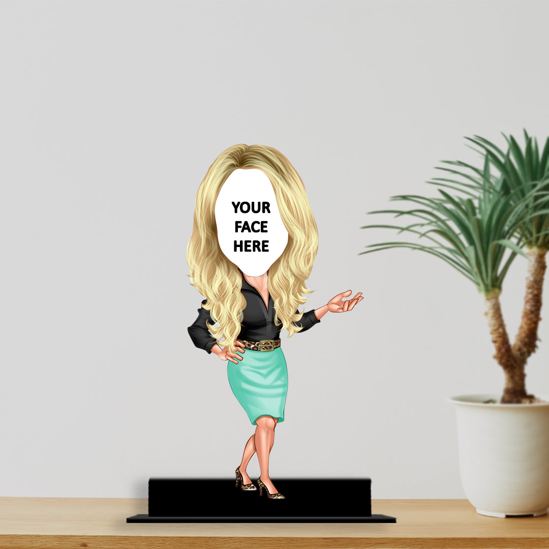 Sassy Female Boss Caricature