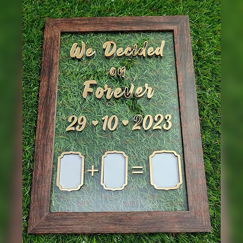 Acrylic Promise Board With Frame