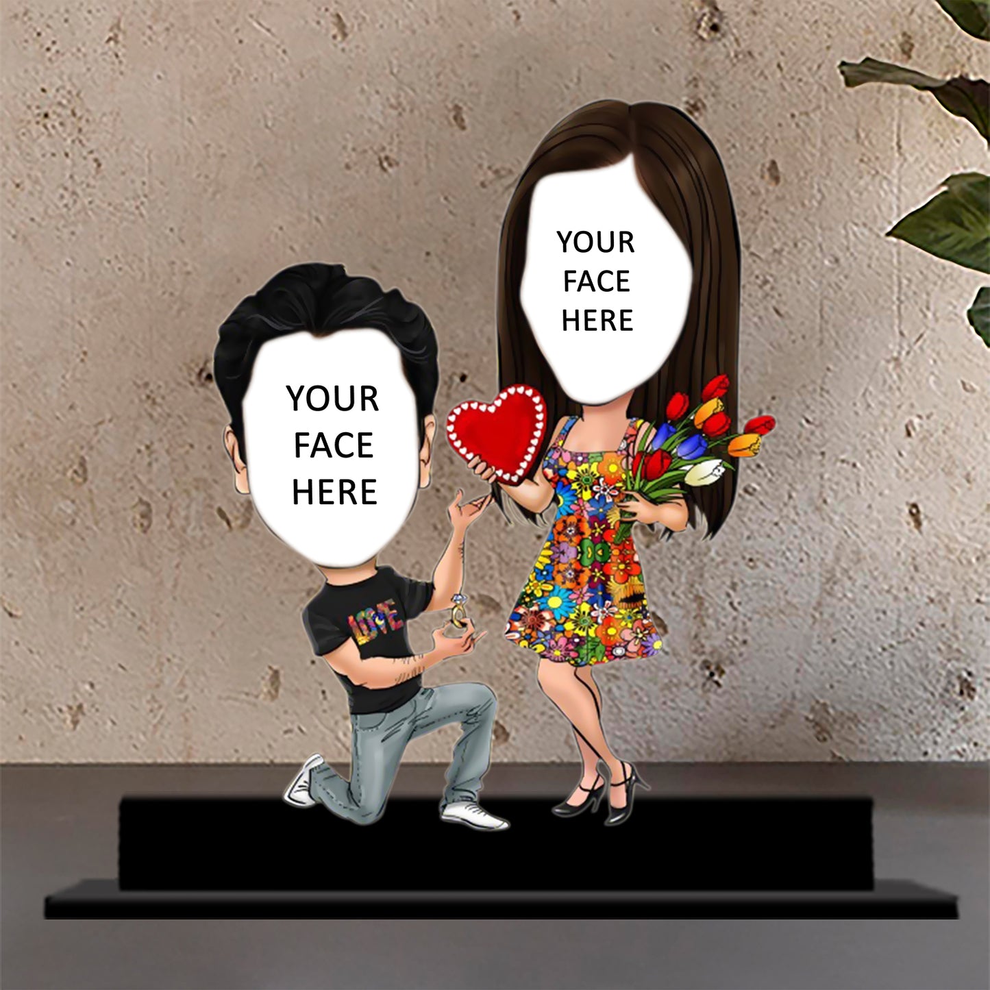 Proposal Couple Caricature