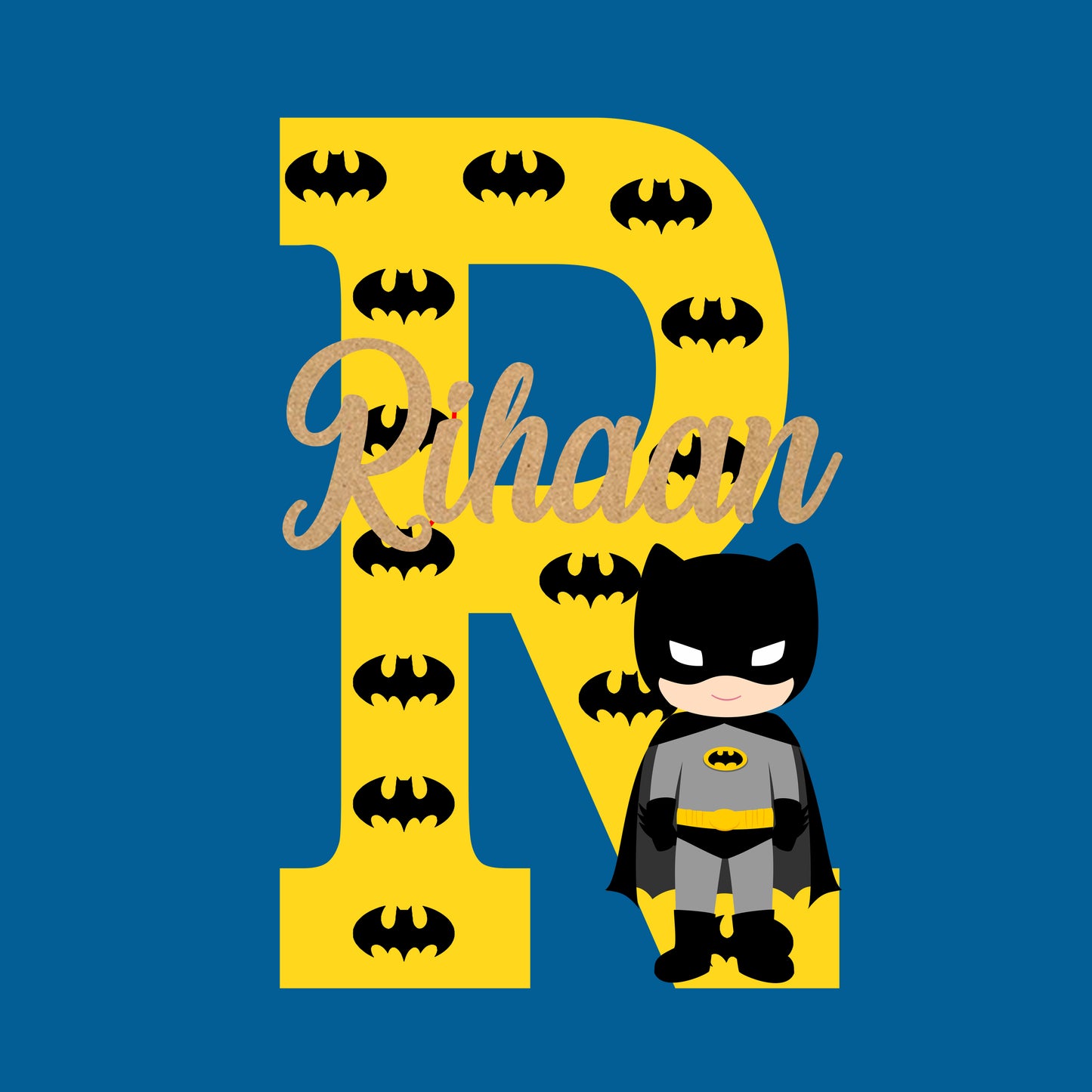 Batman Theme Name Plate