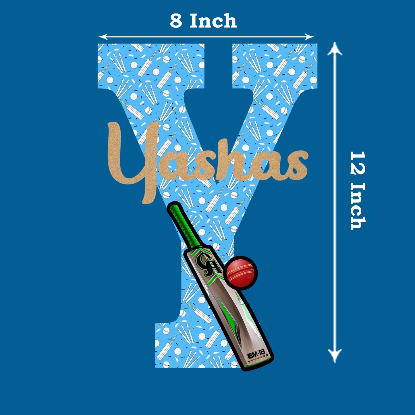 Cricket Theme Name Plate