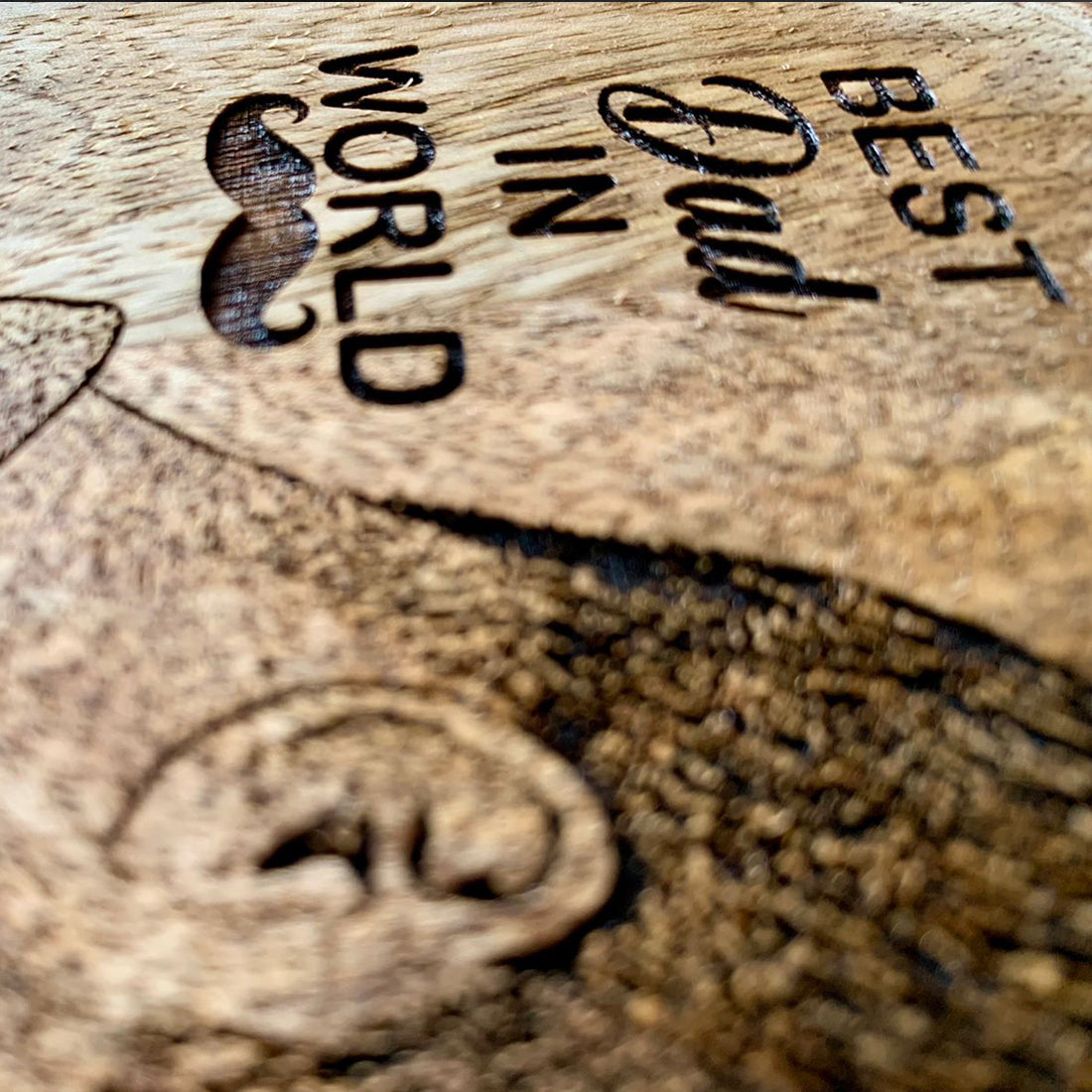 Natural wooden With Engraving For Father