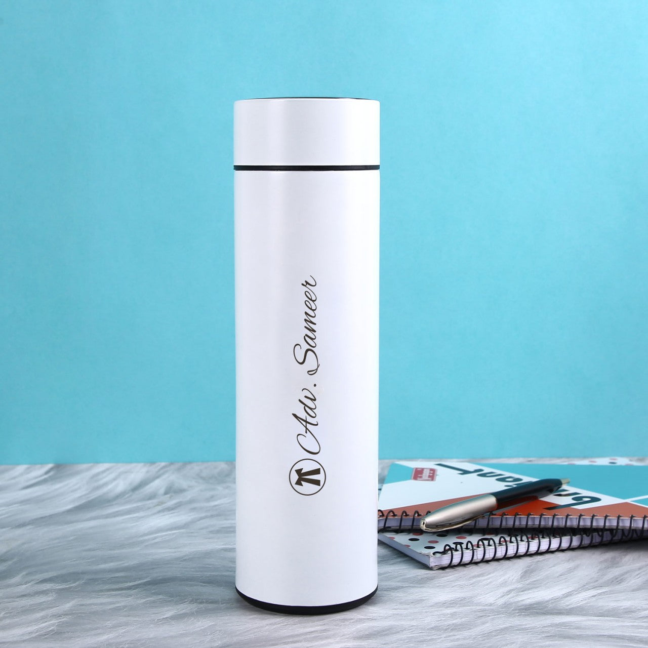 White Temprature Bottle Personlaised