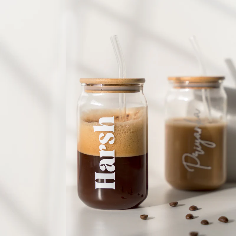 Personalised Glass Can (With Personalisation)