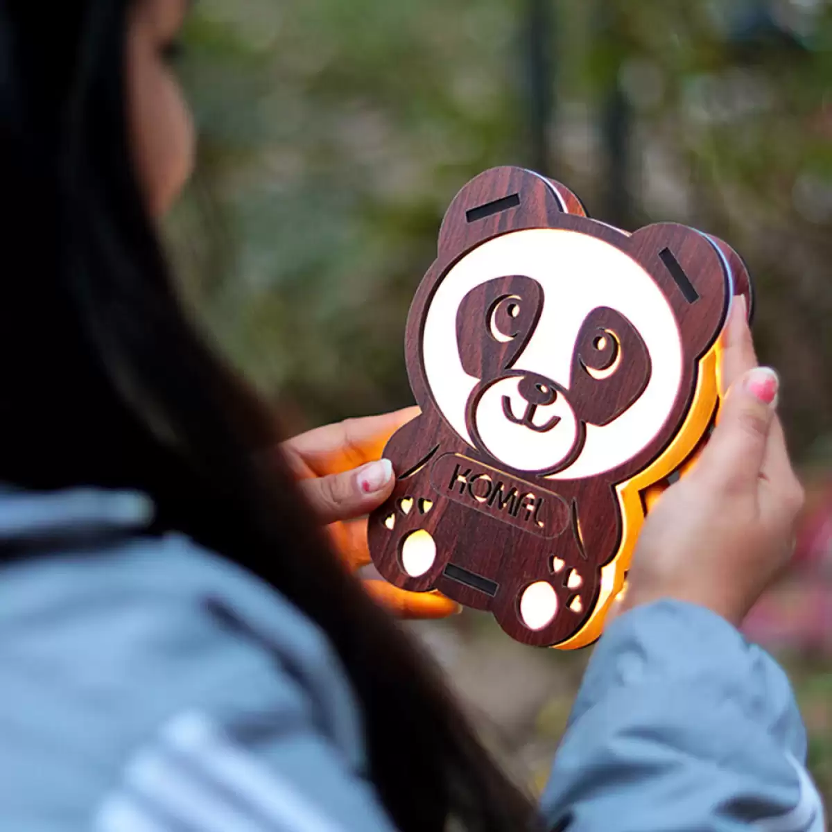 Mini Panda Lamp With Customised Name