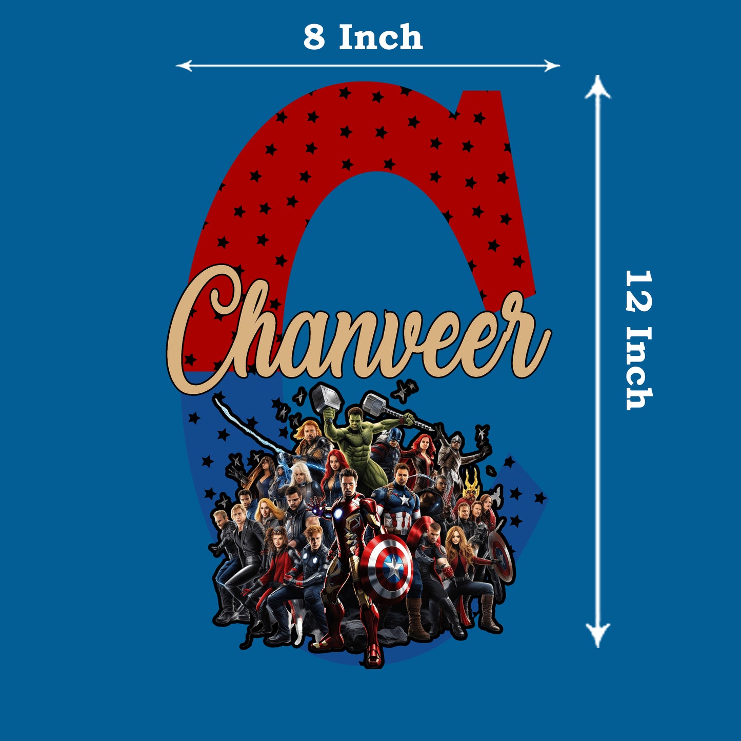 Avengers Theme Name Plate