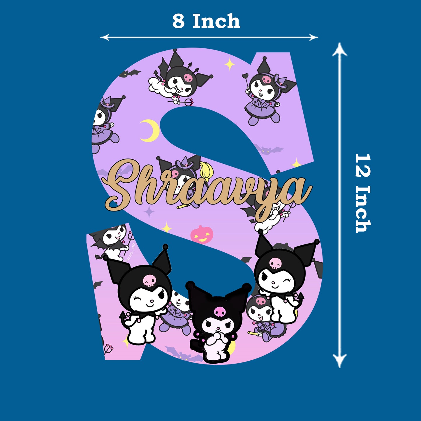 Kuromi Theme Name Plate