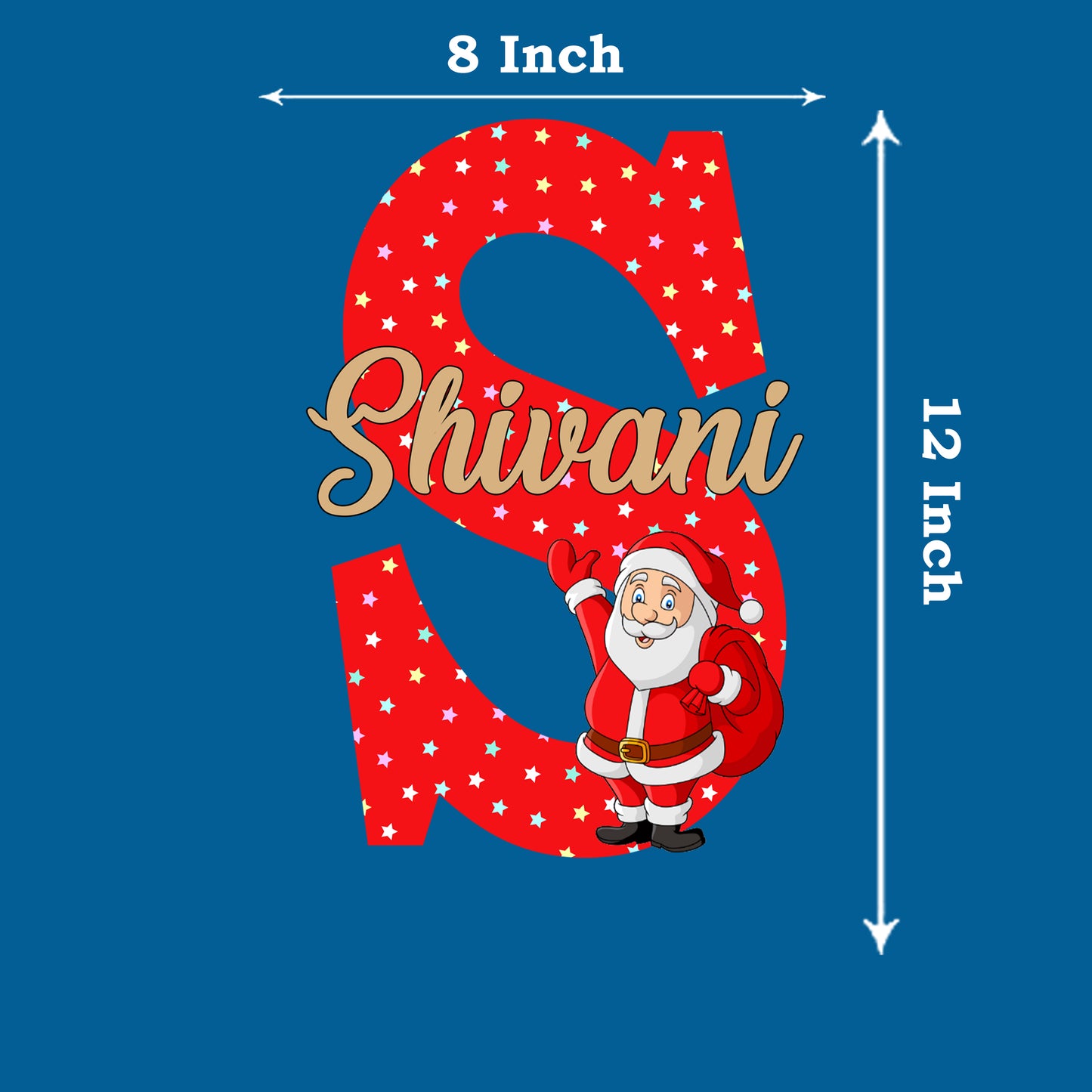 Santa Clause Theme Name Plate