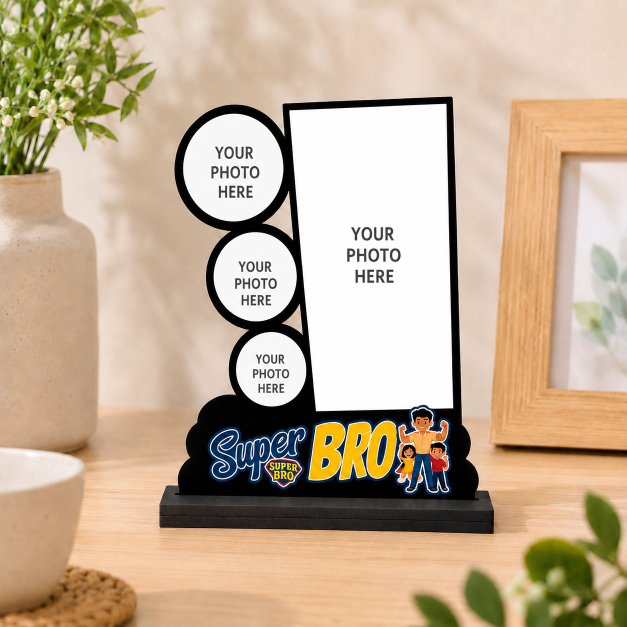 Personalized Super Bro Photo Frame