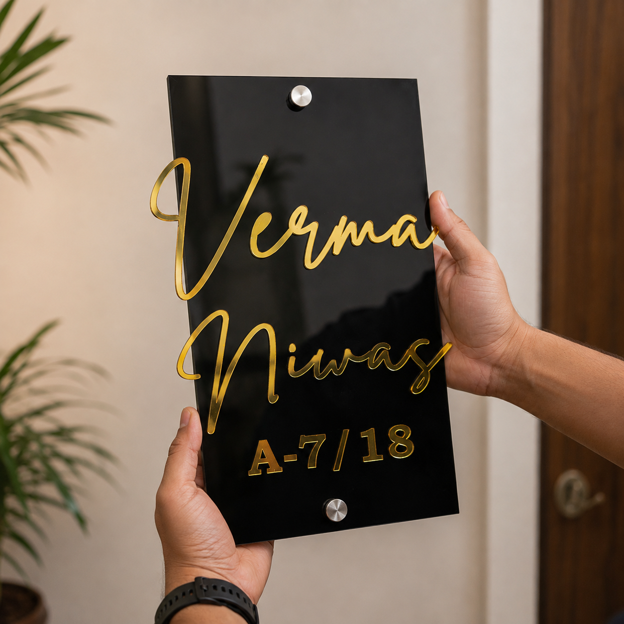 Elite Customized Acrylic Name Plate For Home