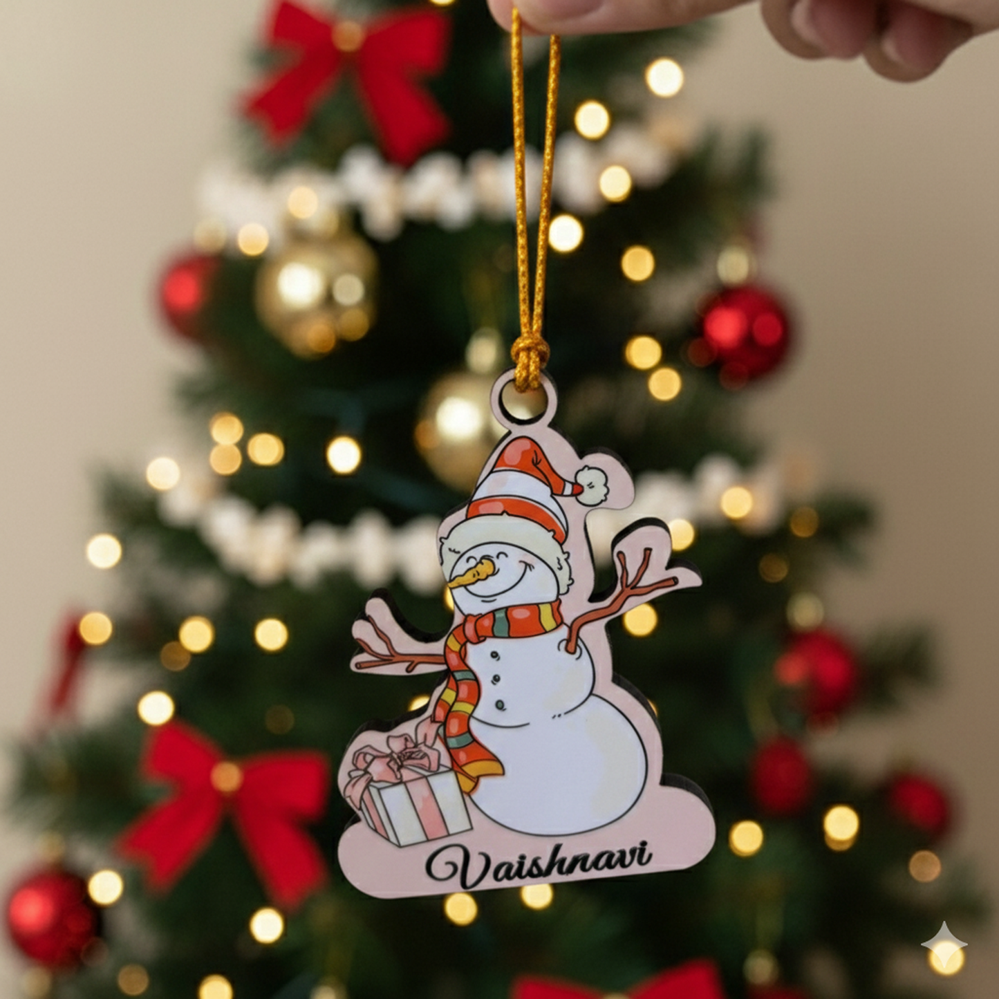 Snowman Personalized Ornament For Christmas