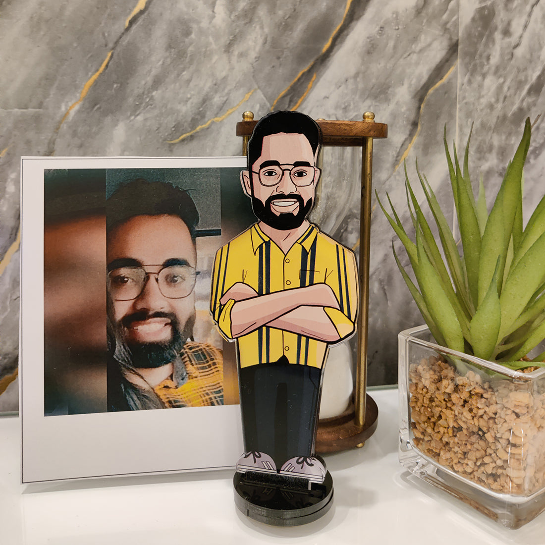 Single Personalised Illustration Miniature(COD Not Available)