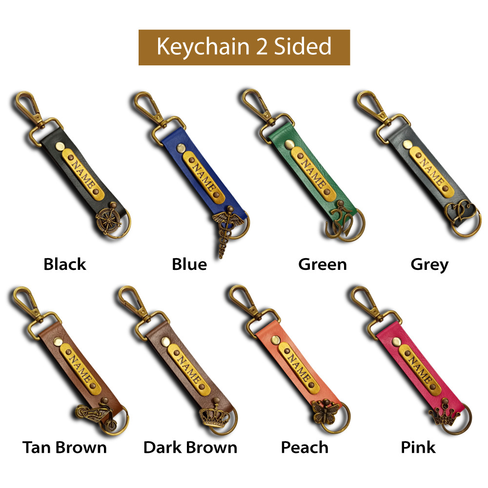 Customised Name PU Keychain