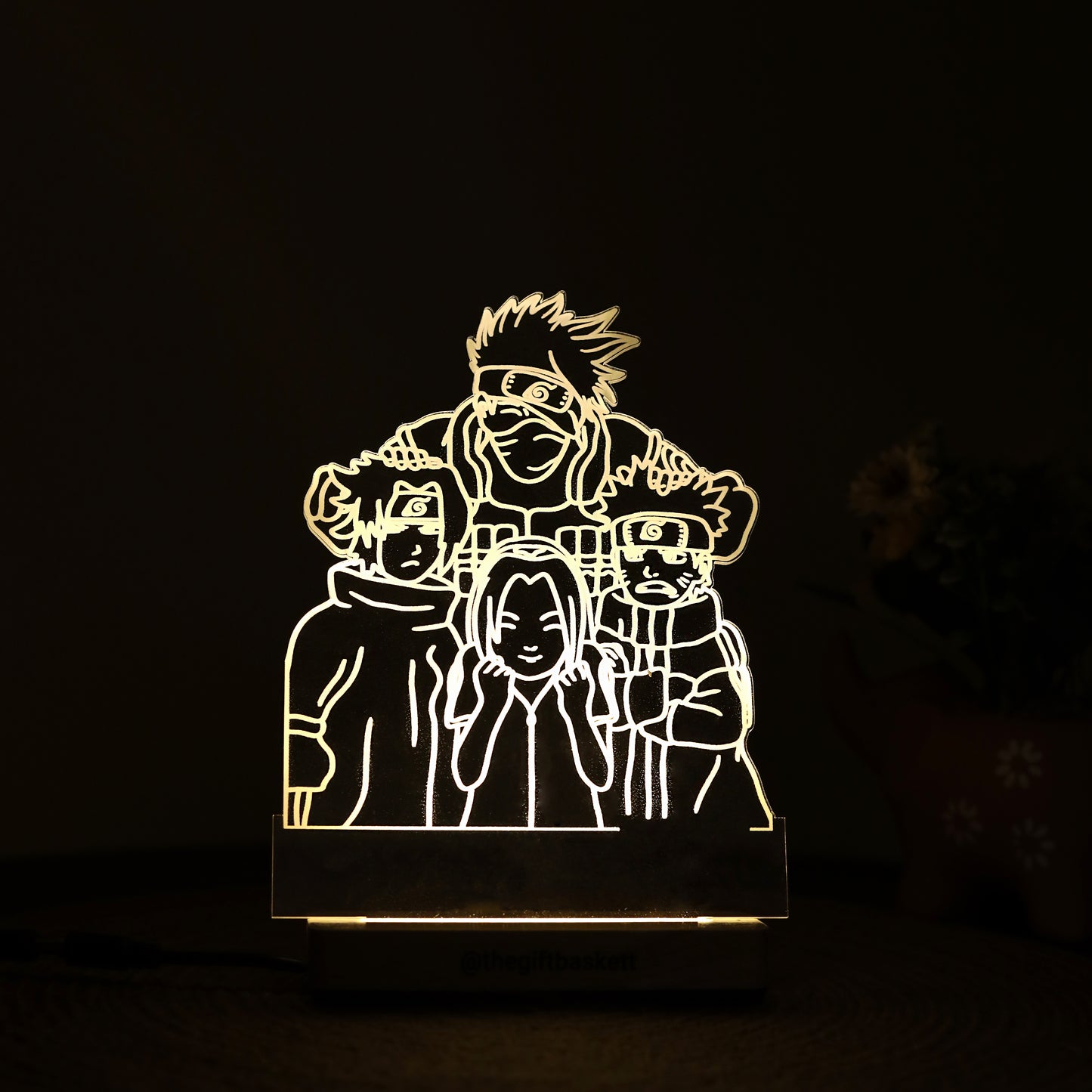 3D Illusion Naruto Team 07 Anime 3d Illusion Acrylic LED Lamp