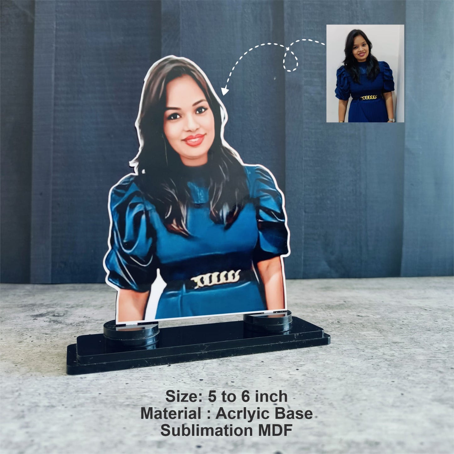 Personalized Magnetic Single Caricature | Perfect Gift for Loved Ones