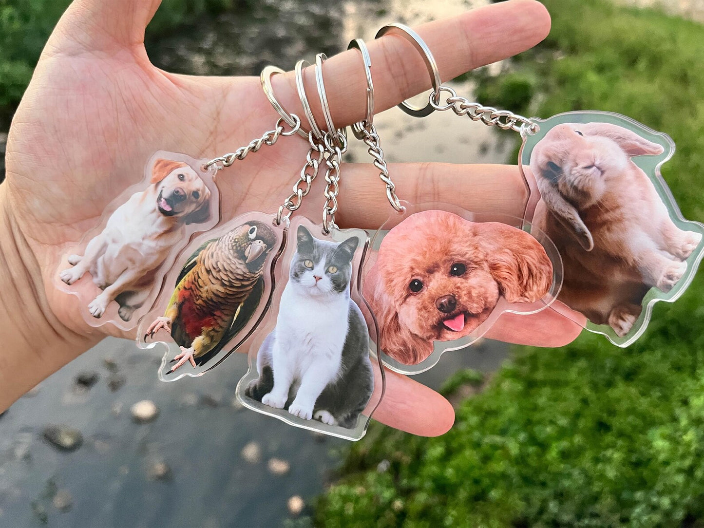 Personalised Pet Photo Acrylic Keychain