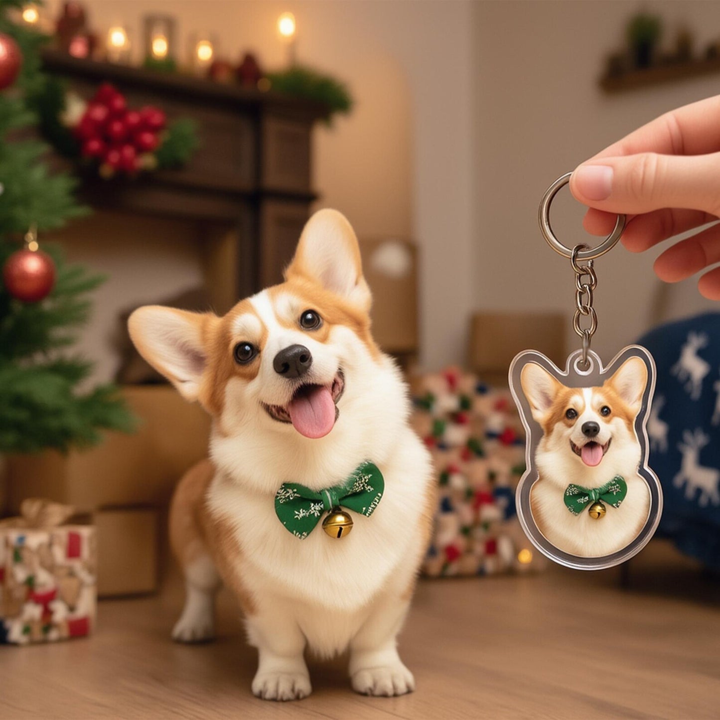 Personalised Pet Photo Acrylic Keychain