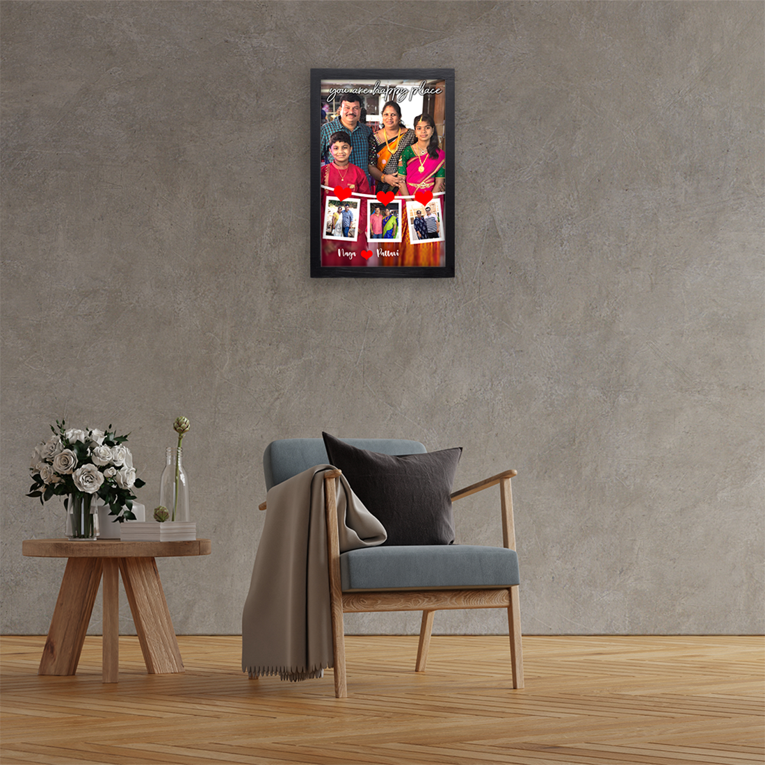 Polaroid Photo String Frame