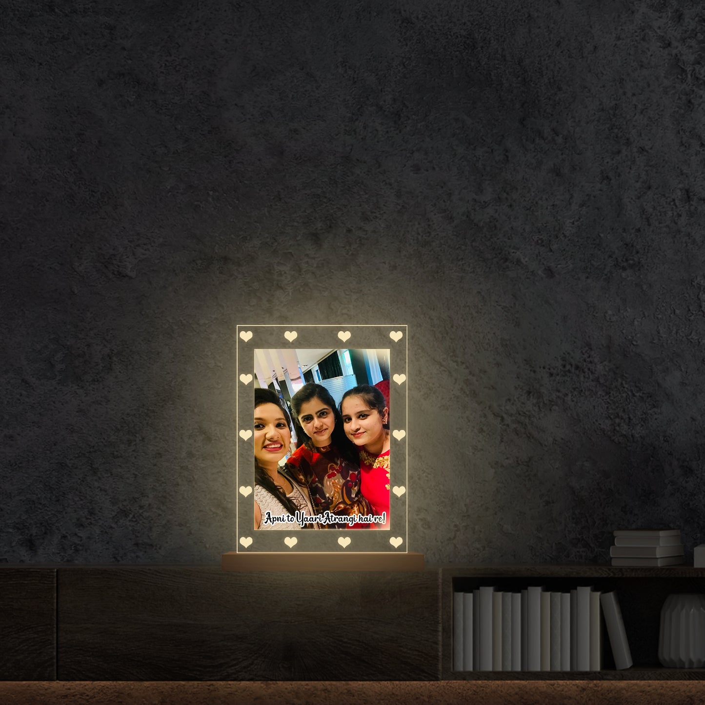 Customised Heart Acrylic Lamp