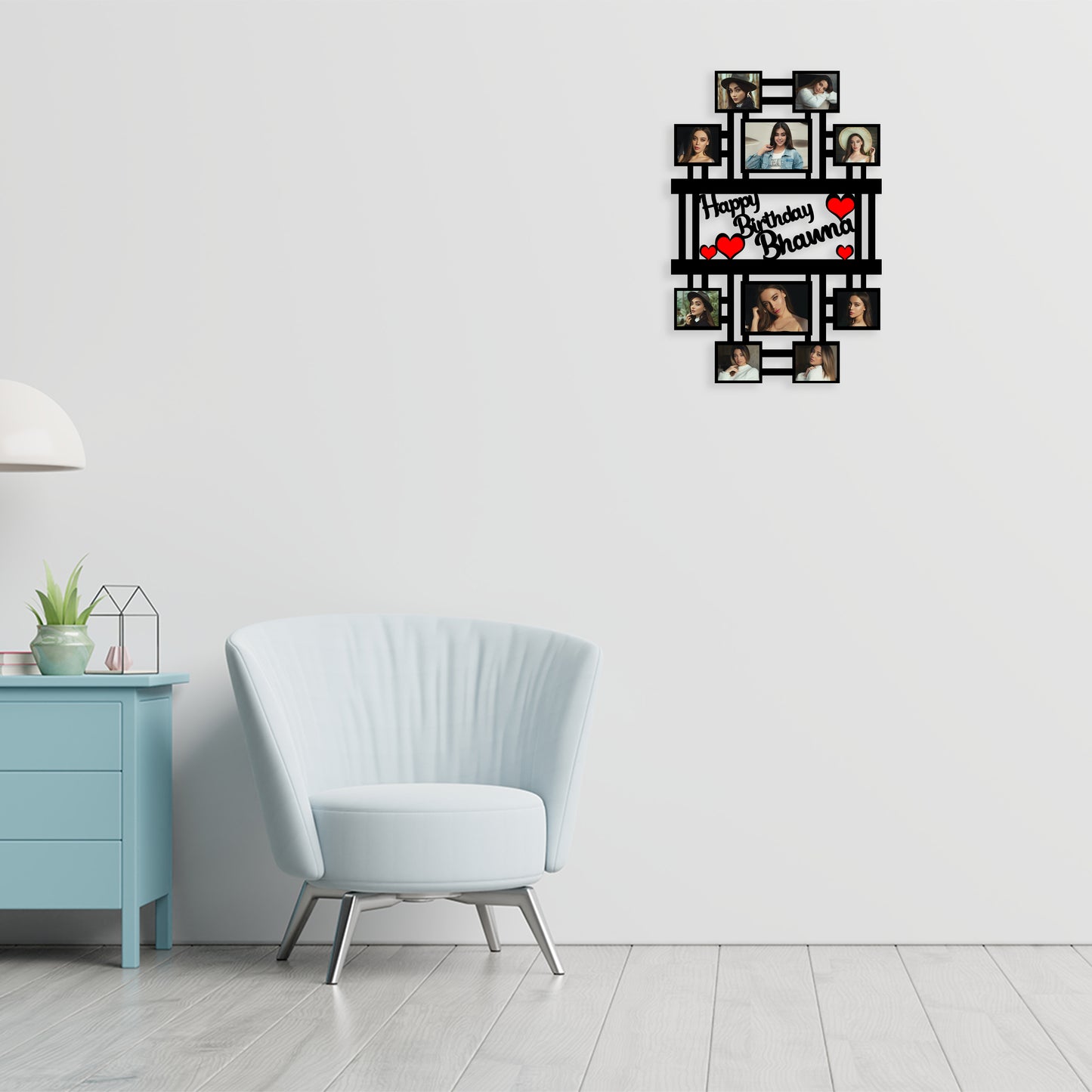 Customised Name MDF Wall Frame