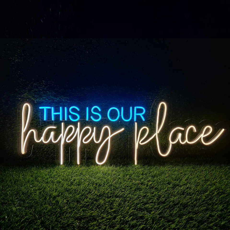 This is our Happy Place Neon Sign