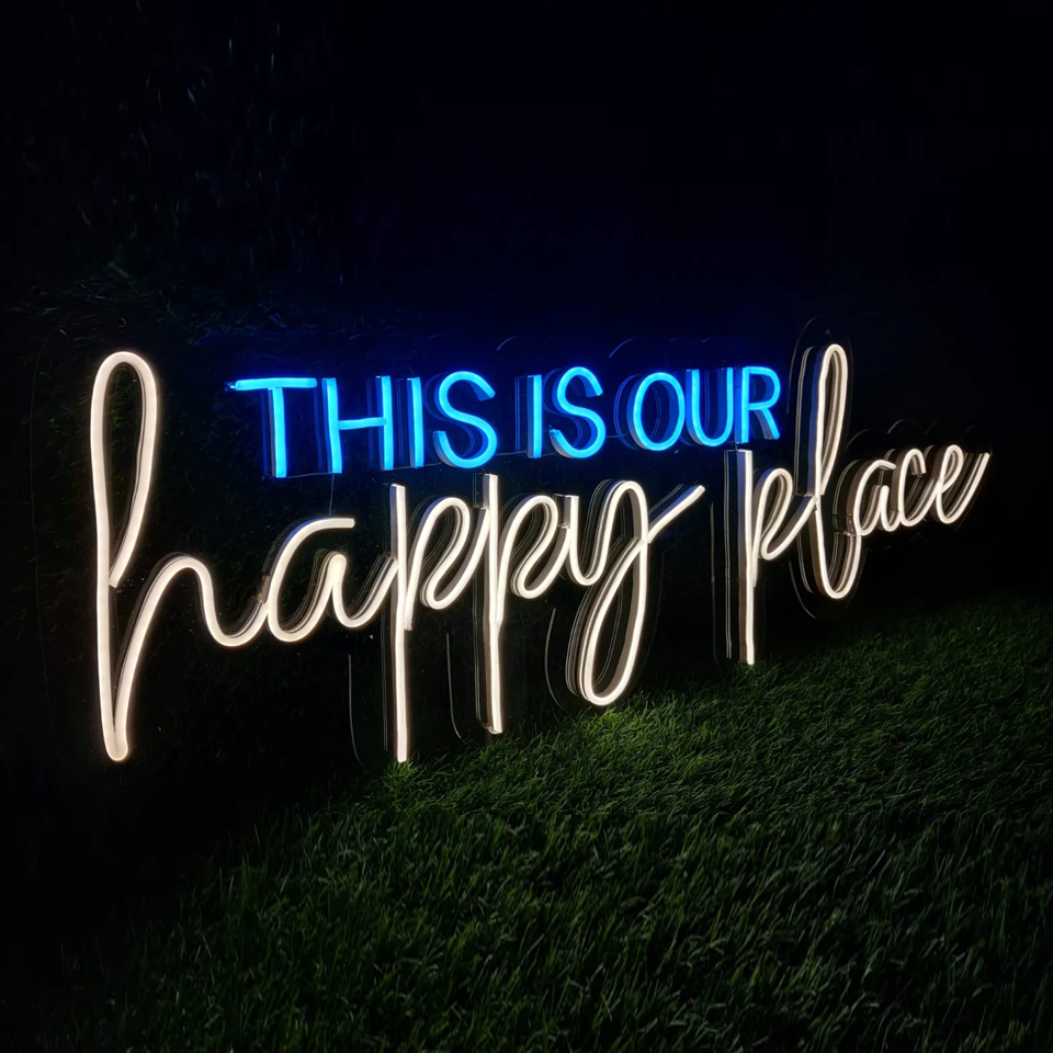 This is our Happy Place Neon Sign