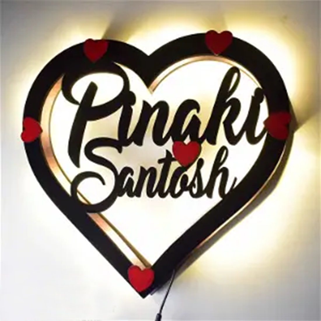 Heart Couple Lamp(Any Names Can be Done)