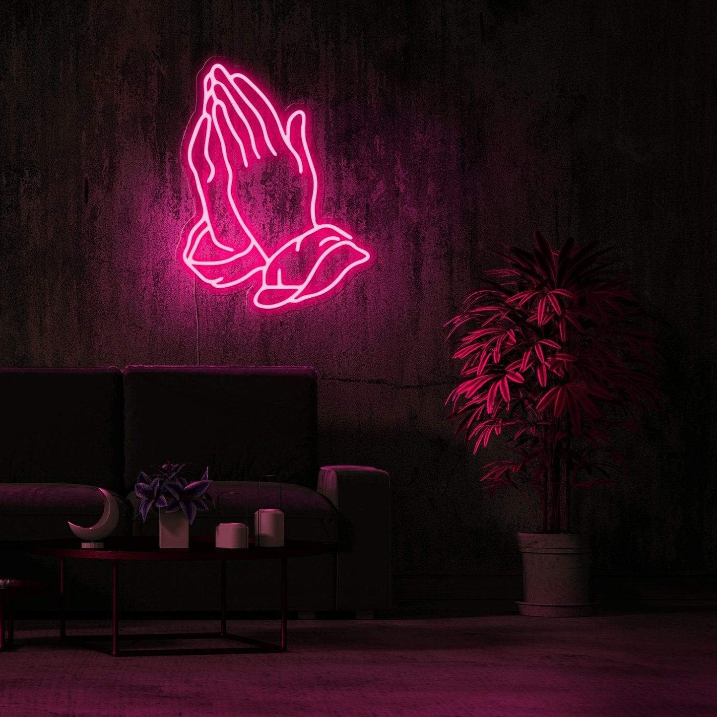 PRAYING HAND Neon Sign