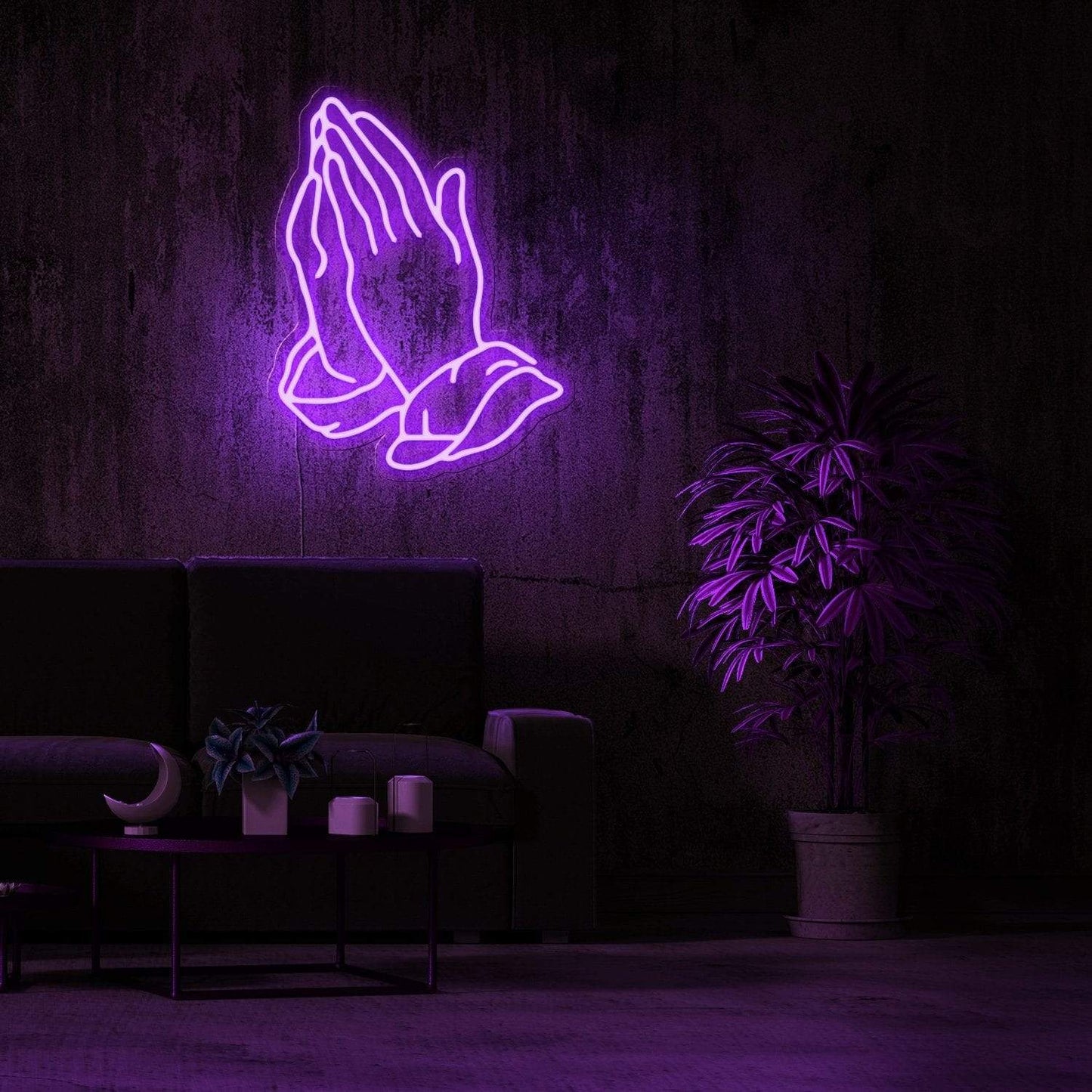 PRAYING HAND Neon Sign