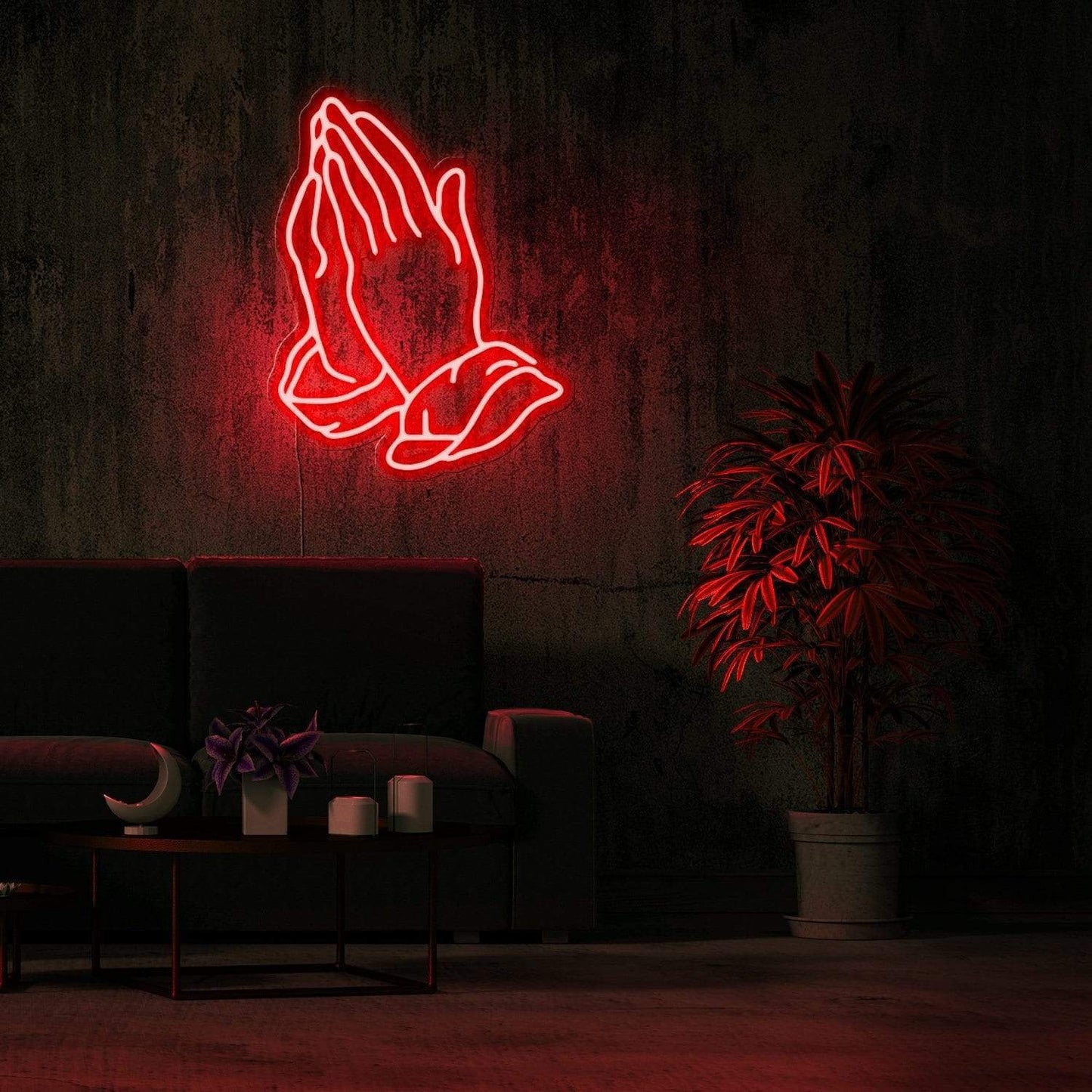 PRAYING HAND Neon Sign