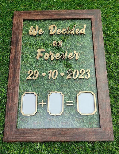 Acrylic Promise Board With Frame