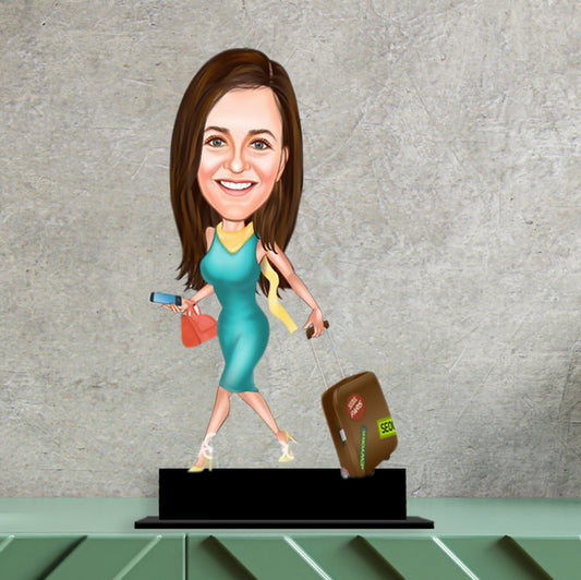 Miss Traveler Caricature