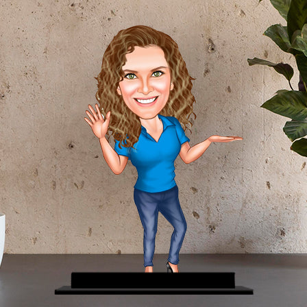 Personalised Female Caricature
