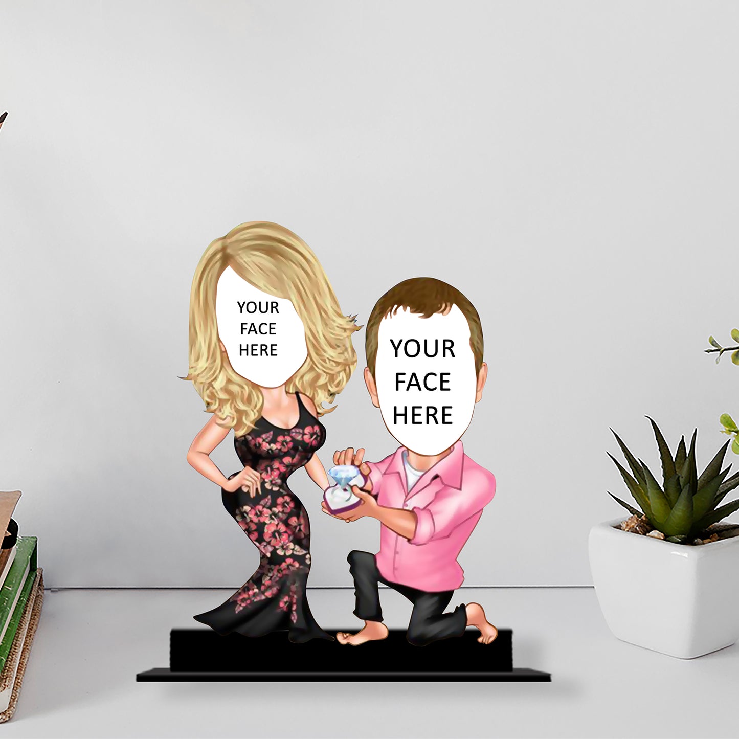 Proposal Couple Caricature