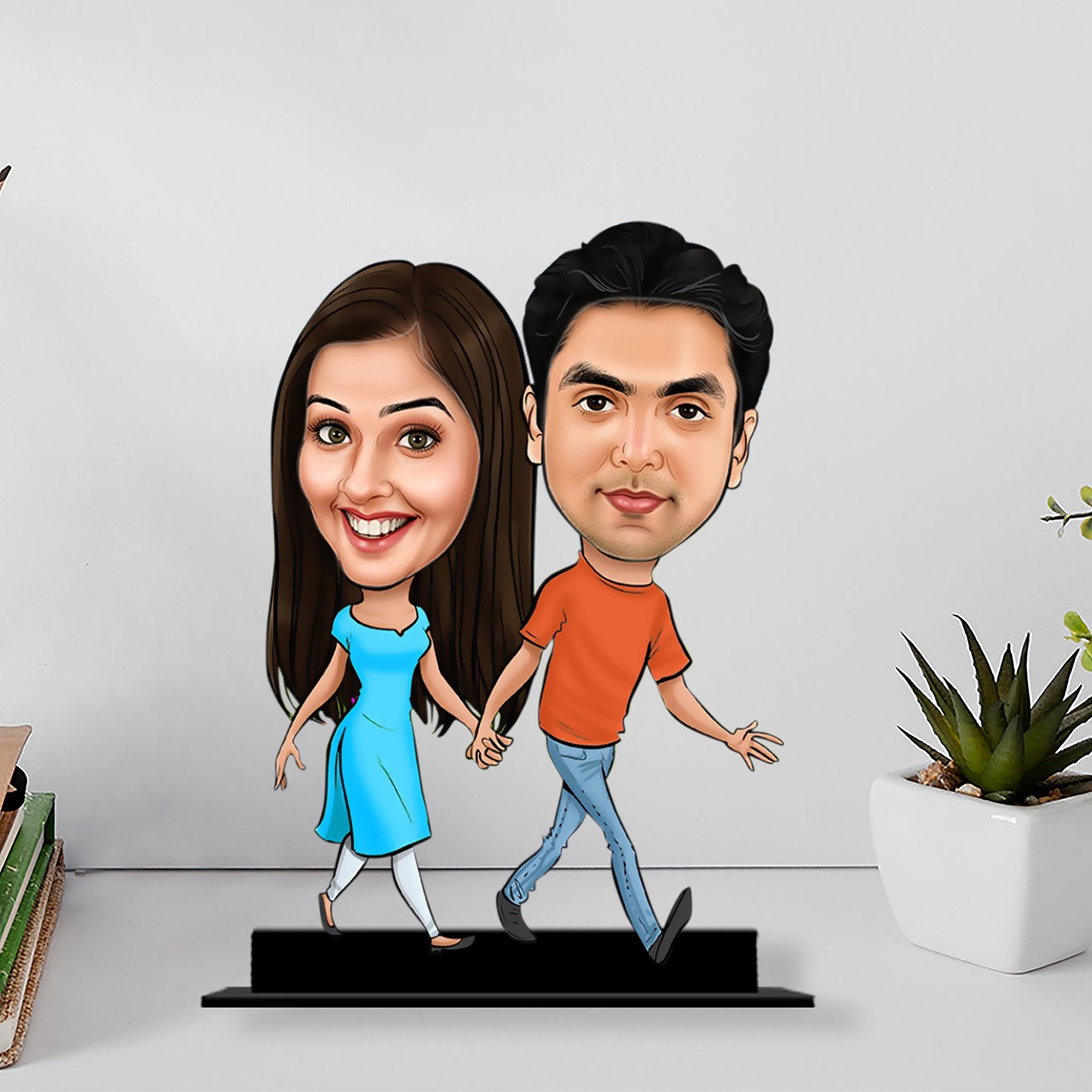 Together Forever Couple Caricature