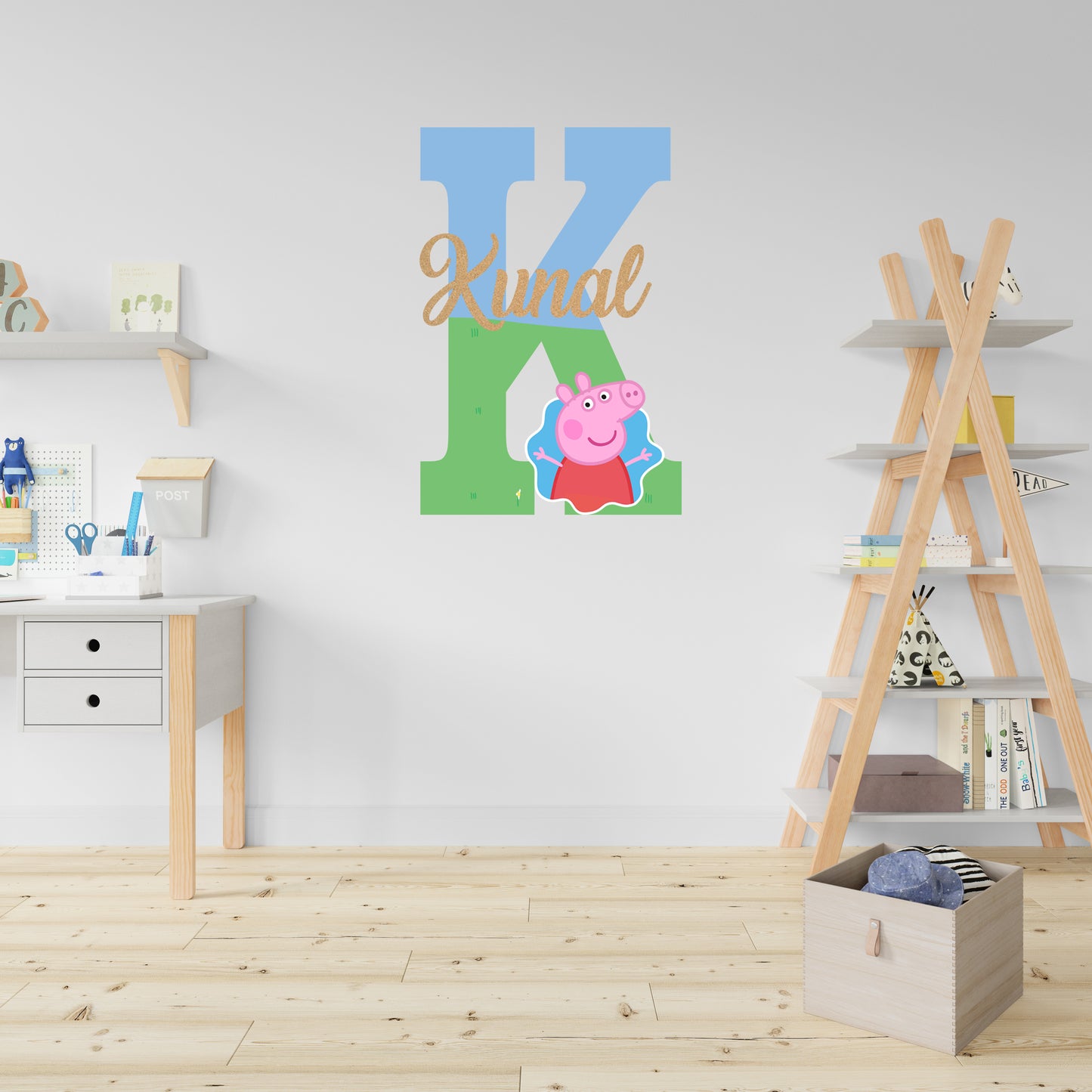 Peppa Pig Theme Name Plate