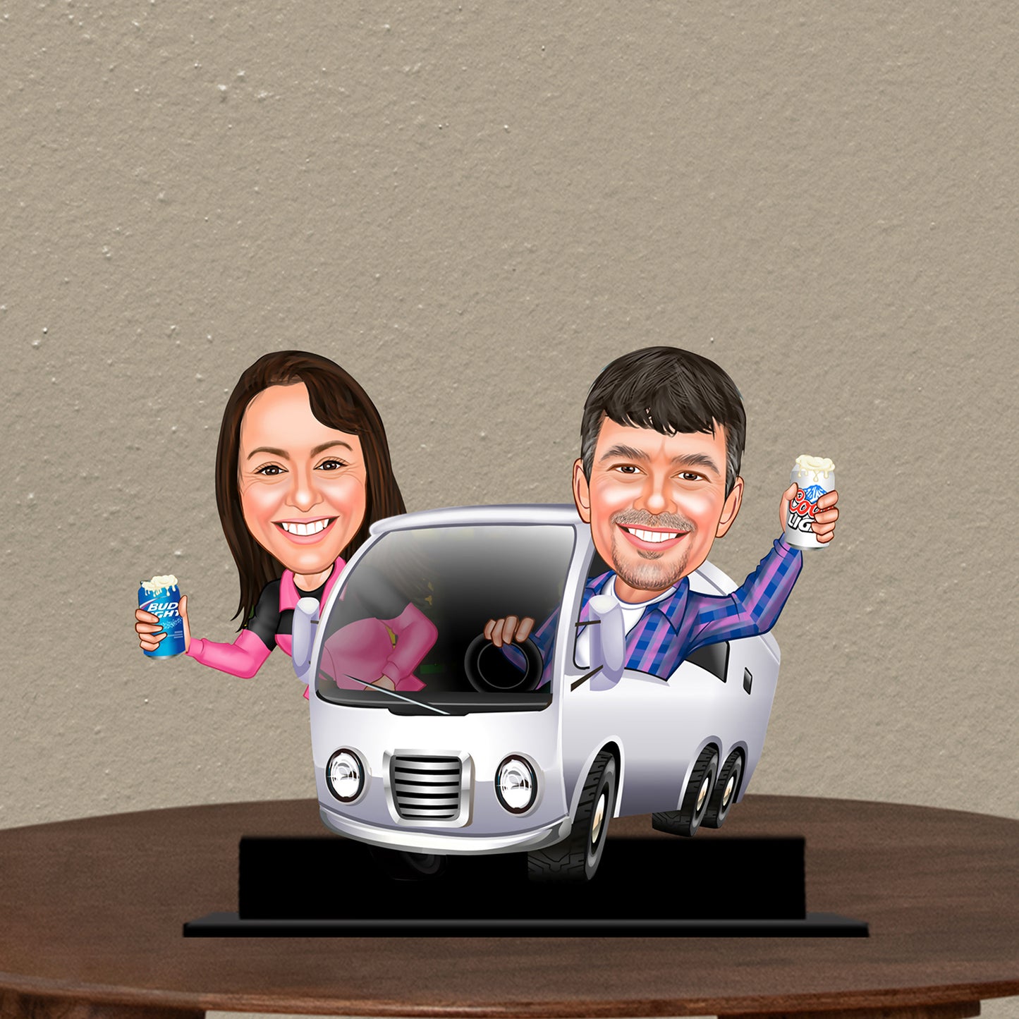 Traveller Couple Caricature
