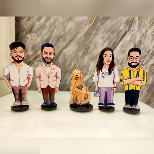 Family of 5 Illustration Miniature (COD Not Available)