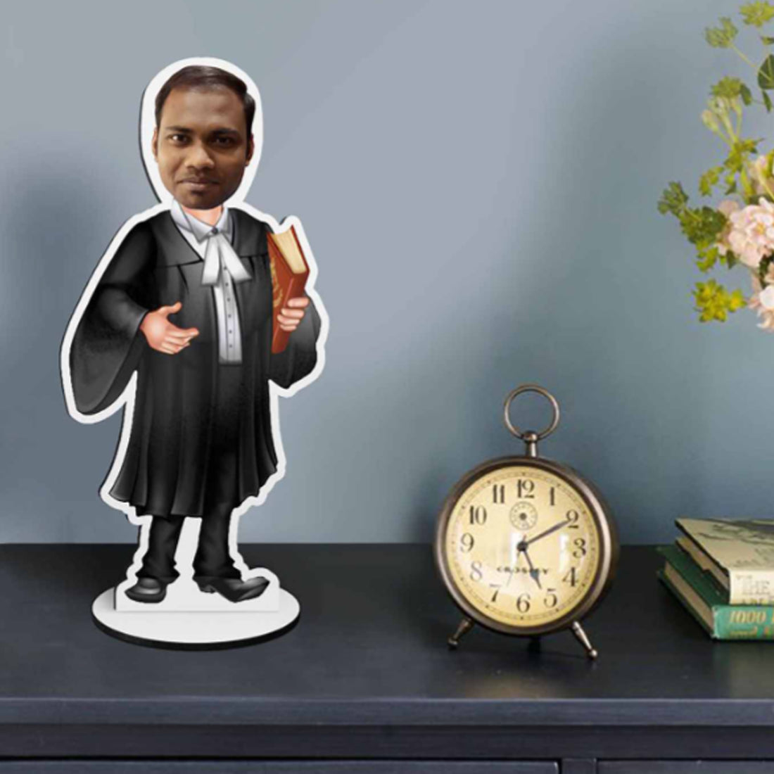 Lawyer Caricature wooden